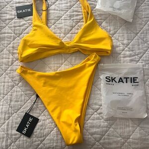 Skatie Vibrant Yellow Swimwear